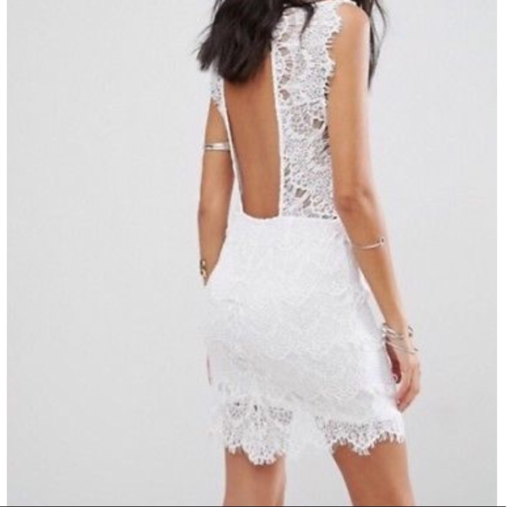 NEW Free People Daydream White Lace Bodycon Dress - Picture 2 of 8